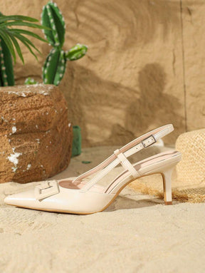 Sapato de Salto Fino Helena Bico Fino 50%OFF