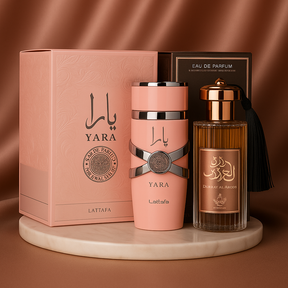 Kit Exclusivo Feminino: Yara Lattafa + Durrat Al Aroos (COMPRE 1 LEVE 2)