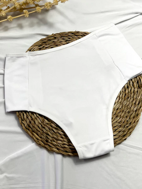 Kit com 10 Calcinhas Basicas Cintura Alta Pala Dupla Forro 100% Algodão Nâo Marca Cós Alto Conforto